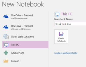 how to delete onenote notebook from onedrive